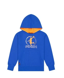 AND1 Boy's Blue Double Team Athletic Hoodie Size XL (14-16) New - Picture 1 of 5