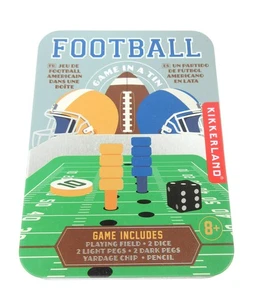 Kikkerland Fußball in der Dose Reisespiel Holzklammer Mini 2-Spieler Brett - Bild 1 von 4