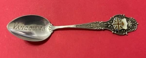 Applied Enamel Vancouver Canada Sterling Silver 11.2g 4 1/8” Souvenir Spoon - Picture 1 of 7
