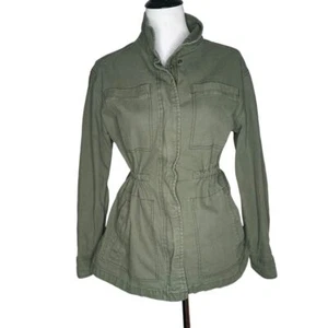 Old Navy Womens Size S Army Utility Field Jacket Green Distressed Gorpcore - Bild 1 von 14