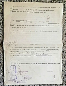 LL239-FASCISMO-BOTTAI AUTOGRAFO SU DECRETO - Picture 1 of 2