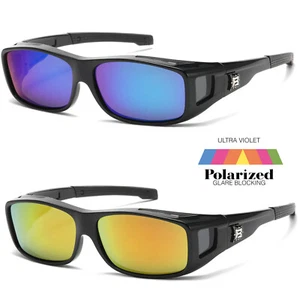 POLARIZED Anti Glare Square Lens Cover Fit Over Glasses Sunglasses UV Protect - Picture 1 of 12