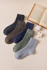Heikoeco® 5er Herren mittel Dick Unisex Crew Winter Sportsocken Arbeitssocken - Bild 1 von 11