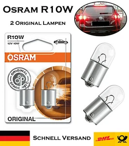 2x Osram R10W 12V BA15s 5008-02B Hecklicht Parklicht Rückfahrlicht Ersatz Lampe - Bild 1 von 4
