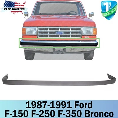 NEW Front Bumper Trim For 1987-1991 Ford F-150 F-250 F-350 Bronco Foto 1 de 4