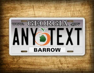 Personalized Georgia 2003-2007 License Plate ANY TEXT Custom GA Metal Auto Tag - Picture 1 of 6