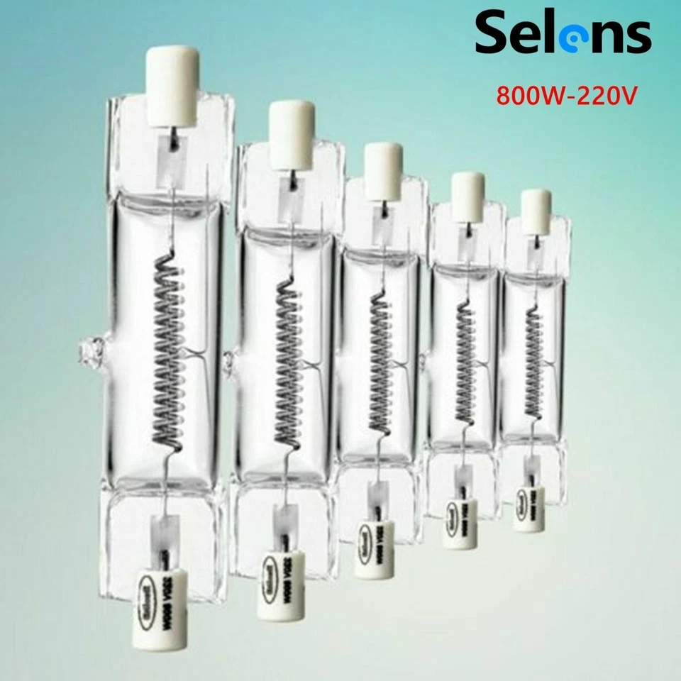 10pcs 800W Halogen Tungsten Lamp Studio Lighting Continuous Light Redhead Bulb - Image 1 of 4