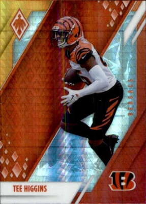 2021 Panini Phoenix Fire Burst #21 Tee Higgins Cincinnati Bengals Football Card - Image 1 of 2