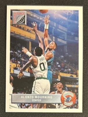 1992-93 Upper Deck McDonald’s Alonzo Mourning Basketball Rookie (RC) P44 Hornets - Image 1 of 2