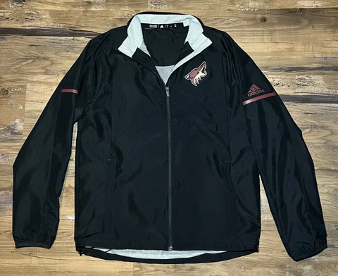 Arizona Coyotes Adidas NHL Full Zip Jacket Windbreaker Mens Size Medium Cover