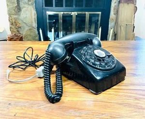 Vintage Western Electric Bakelit Obrotowy telefon z tarczą, telefon stacjonarny, telefon - Zdjęcie 1 z 10