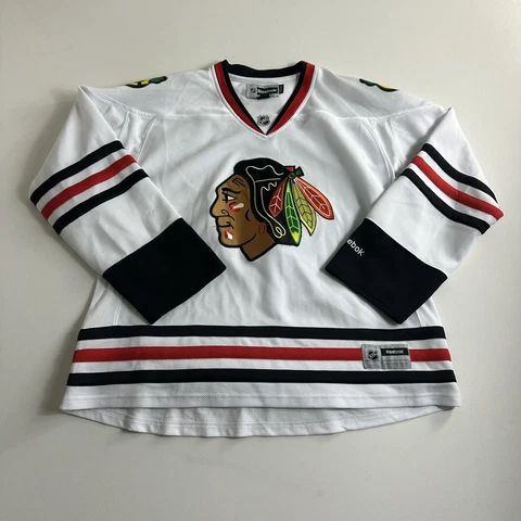 Reebok NHL Chicago Blackhawks Women's Edge Premier Road Jersey Size 2XL White Cover
