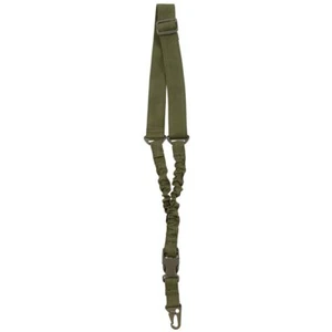 1 Point Tactical Rifle Bungee Sling Strap Adjustable Belt Hunting Olive Green - Picture 1 of 1