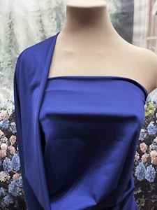 TELA ELÁSTICA SPANDEX AZUL ZAFIRO 4 VÍAS. 58"" BTY, LEOTARDOS, COSPLAY, CLUB - Imagen 1 de 11