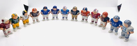 VINTAGE  1988 Lil Sports Brats Football Player Figures LOT mixed NFL teams!! Cover