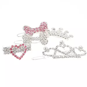 5PCS Pet Dog Hairpins Decorative Dog Cat Hair Clips Simple Pet Headdress - Picture 1 of 12