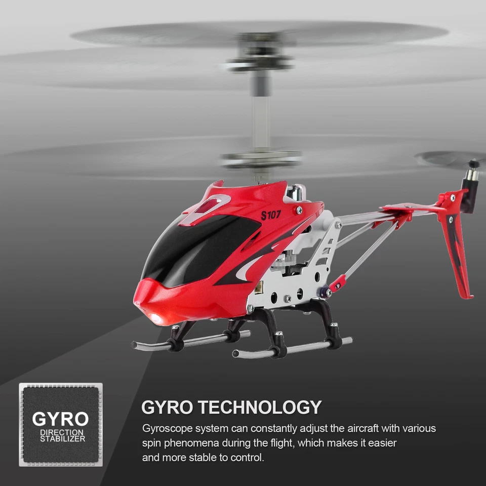 Syma S107G RC Helicopter with Gyro Remote Control Helicopter Drone for Kids - Image 1 of 4