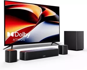 Soundbar 5.1ch con Dolby Atmos, Impianto Surround, HDMI eARC, App, Aura 50 pro - Foto 1 di 8