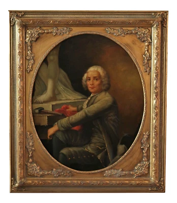 PEINTURE COPIE « AUTOPORTRAIT » DE JEAN-BAPTISTE GREUZE - Photo 1/4