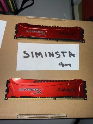 Kit de memoria HyperX Savage 8 GB DE 2 DIMM DDR3 1,6 V (2x4 GB) | HX321C11SRK2/8 Foto 1 de 2