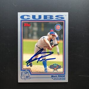 2004 Topps Chicago Cubs Mark Prior Autographed Baseball Card #28