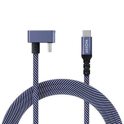 100W USB C to Type C Fast Charging Cable, 10Gbps Data Transfer, Right Angle Type - Image 1 of 4