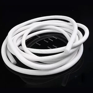 Round Sponge Cord White Foamed Silicone Rubber Gasket Trim Seal Dia: 1mm to 25mm - Picture 1 of 10