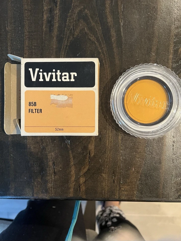 VIVITAR Lente NARANJA Mediana Vidrio Ópico Filer 85B, 52mm para Cámara. Foto 1 de 1