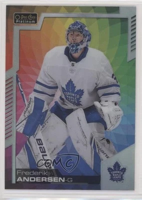 2020-21 O-Pee-Chee Platinum Rainbow Color Wheel Frederik Andersen #46 - Image 1 of 2