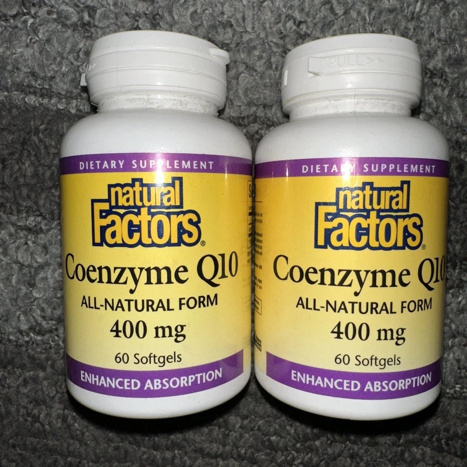 Natural Factors Coenzima Q10 400mg 60ct Absorción Mejorada Lote2 Exp1/28 Foto 1 de 1