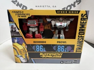 Transformers Movie Studio Series 86 Ironhide & Prowl Buzzworthy Bumblebee New - Picture 1 of 7