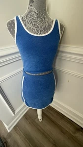 Hollister Womens Blue Terry Two piece Skirt Set Size S - Picture 1 of 3