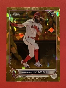 BRANDON MARSH (43/50) (GOLD REFRACTOR) ROOKIE 2022 Topps Chrome Sapphire #243 - Picture 1 of 3