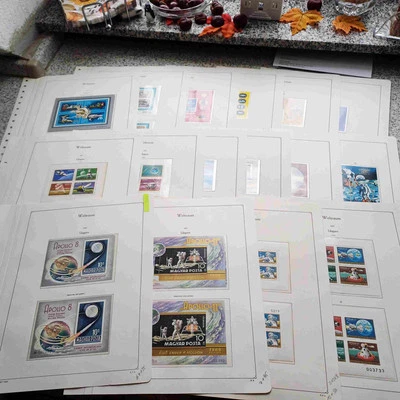 HUNGARY 1968-89 SPACE, Superb Imperforate + Pefr MNH/** Sheets,Apollo, x16 Fotos - Image 1 of 4