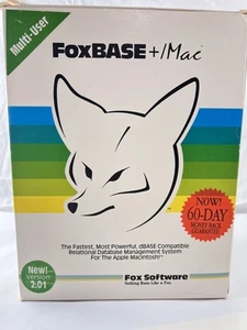 Vintage FoxBASE Plus Mac v2.01 Multi-User Software Complete Manuals Disks 1989 - Bild 1 von 14