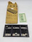 Vintage Chinese Abacus, Lotus Flower Brand w/Instructions, 13 Rods, 91 Beads