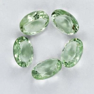 5X3MM TO 10X8MM NATURAL GREEN AMETHYST OVAL CUT FACETED LOOSE GEMSTONE - Picture 1 of 3