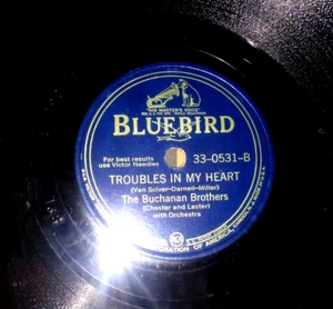 THE BUCHANAN BROTHERS Troubles In My Heart/Colin Kelly..Yonder 78 RPM L@@K! - Picture 1 of 4