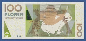 ARUBA -- 100 FLORIN ( 1.7.2008 ) -- EBC- / VF+ -- PICK 19b . - Imagen 1 de 2