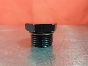 BLACK FRAGOLA 481410 ALUMINUM #10 ORB PLUG 481410-BL - Bild 1 von 4
