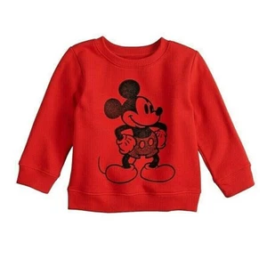 1F NWT 12M 6-12M Disney MICKEY MOUSE Jumping Beans Softest Fleece Sweatshirt - Picture 1 of 4