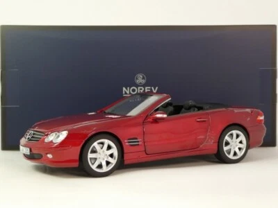 Norev Mercedes Benz SL 500 Rojo Metálico 2003 1/18 183841 - Imagen 1 de 4