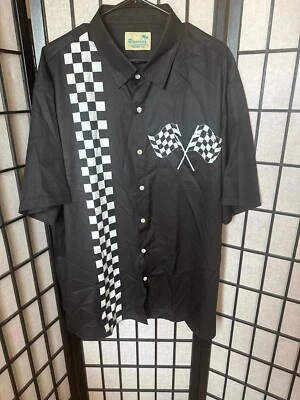 Camisa de carreras con botones Rayaura Hawaiian para hombre talla XXL Foto 1 de 3