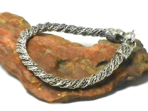 Brazalete destacado cadena serpiente plata esterlina 925 - 20 cm - Imagen 1 de 4