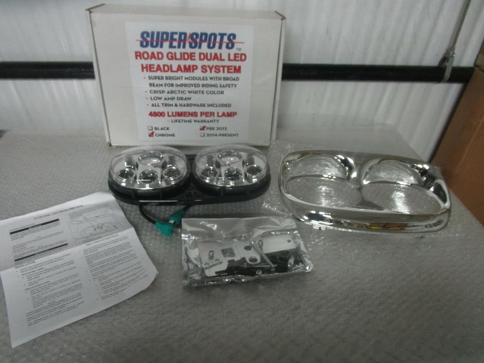 04-13 Harley Davidson Road Glide Wixtech SuperSpots LED Headlight - Image 1 of 4