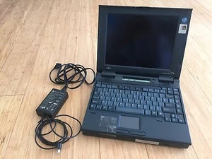 Vintage Fujitsu Lifebook 420D Laptop Notebook w/ Power Supply FPC04001 - Picture 1 of 12