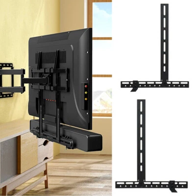 Adjustable Sound Bar Playbar Speaker TV Bracket VESA Mount Holder Capacity 22Lbs - Image 1 of 4