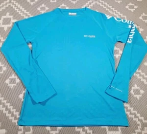Columbia Womens Rashguard Medium UPF 50 UV Onmi-Shade Swim Shirt Blue Immaculate - Picture 1 of 17