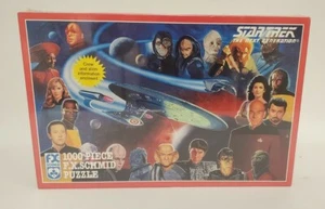 Star Trek 1000 Piece F.X. Schmid Puzzle 1993 Sealed Box with Crew and Alien Rare - Picture 1 of 8