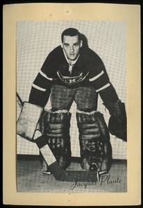1944-64 Bee Hive Hockey Photos (Group 2) Jacques Plante #NNO - Canadiens HOF